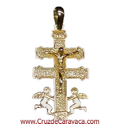 Cruz De Caravaca Milagrosa Y Protectora De Oro En Oferta