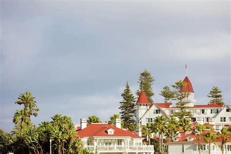 Hotel Del Coronado Beachfront Palm Trees Coronado Island San Diego