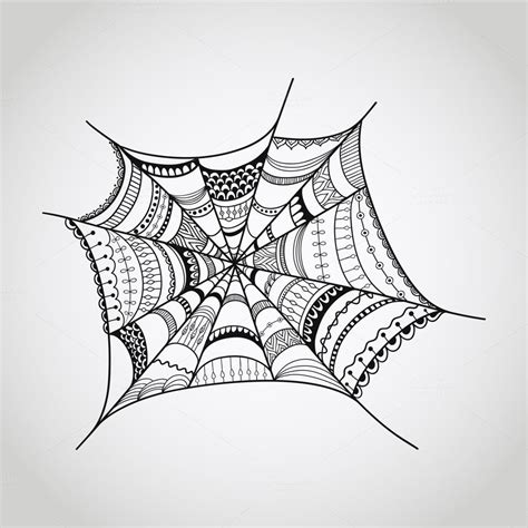 artistic spider web drawing - chicago-style-citation-artwork