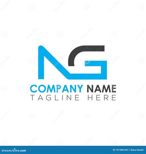 Initial Letter NG Logo Design Vector Template Creative Abstract NG