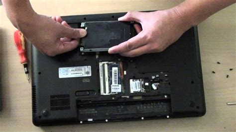 Hp Laptop How To Remove And Replace Bad Hard Drive Hdd Youtube