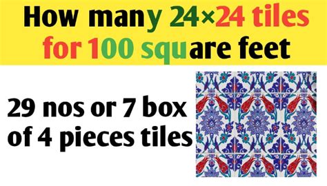 How Many Tiles Do I Need To Cover Square Feet Civil Sir