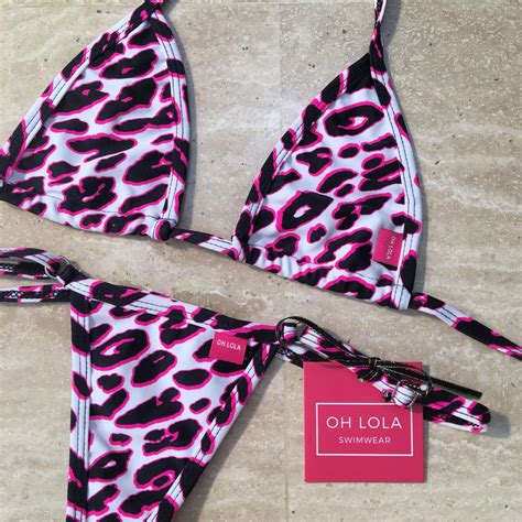 Pink Kitten Micro Bikini By Oh Lola Swimwear Sexy And Unique