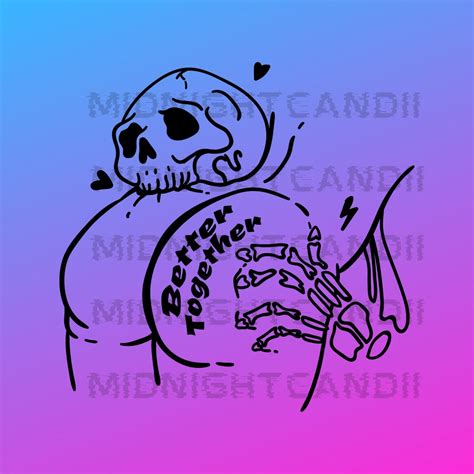 Skull Booty SVG PNG Spooky Clipart Creepy Design Booty Images For