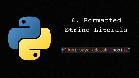 Python Formatted String Literals Bahasa Indonesia Youtube