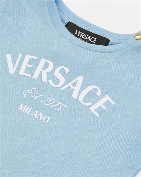 Versace Logotipo Versace Milano Stamp Baby Versace