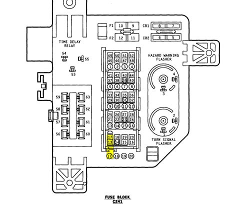 1996 Dodge Ram Truck 3500 Fuse Box Diagram