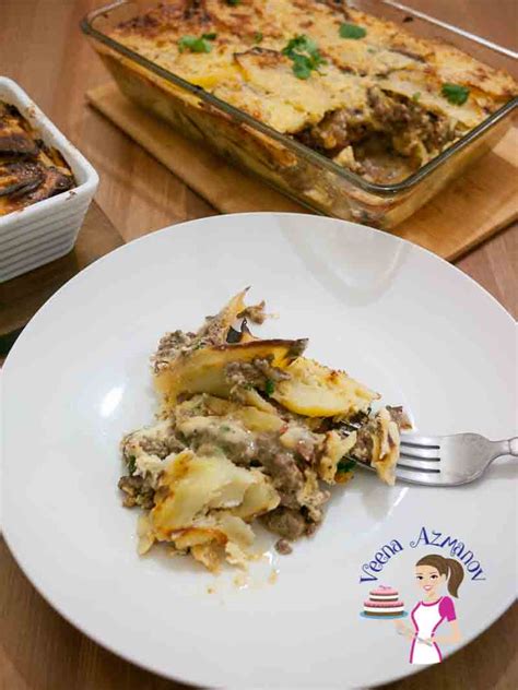 Ground Beef Potato Casserole - Veena Azmanov