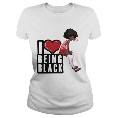 I Love Being Black Girl Heart Shirt Trend Tee Shirts Store