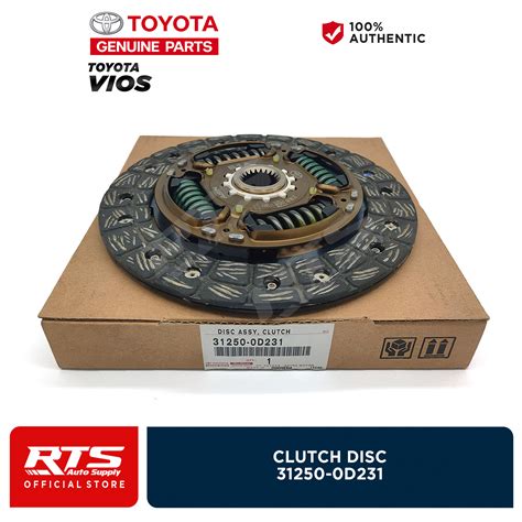 Toyota Genuine Clutch Disc Toyota Vios 1 3 2NZ FE 2013 2016 31250