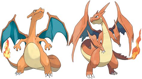 Charizard And Mega Charizard Y By Frie Ice On Deviantart