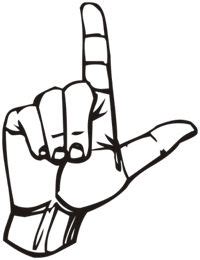 Loser Hand Sign Clipart | Clipart Panda - Free Clipart Images