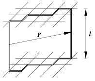 Rectangular Wilson Loop In The Calculation Of The Static Quark