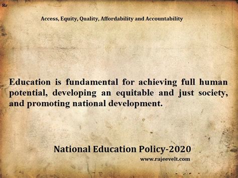 Top Ten Quotes On National Education Policy 2020