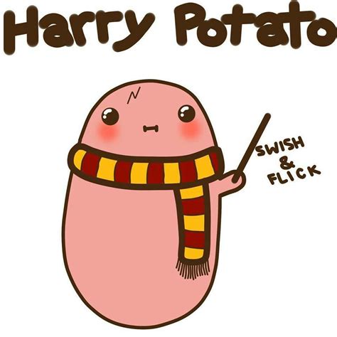 swish  flick cute harry potter kawaii potato harry potter funny