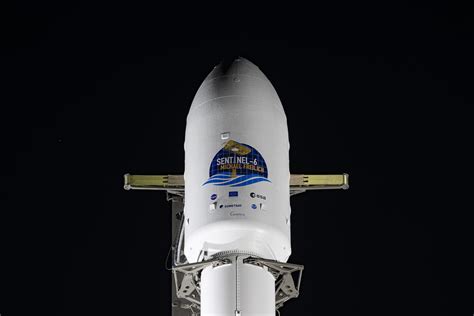 Payload Fairing Containing The Sentinel 6 Michael Freilich Satellite