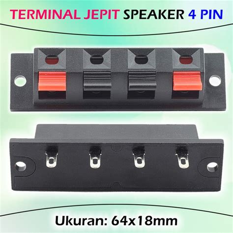 Jual Terminal Jepit Speaker 4 Pin Kabel Power Supply Soket Per