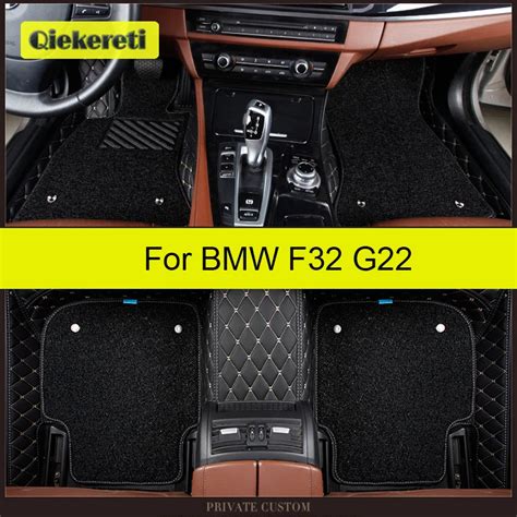 Qiekereti Car Floor Mats For Bmw F32 G22 F82 G82 4coupe 2 Doors 4 Series Foot Coche Accessories