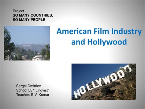 PPT - American Film Industry and Hollywood PowerPoint Presentation ...