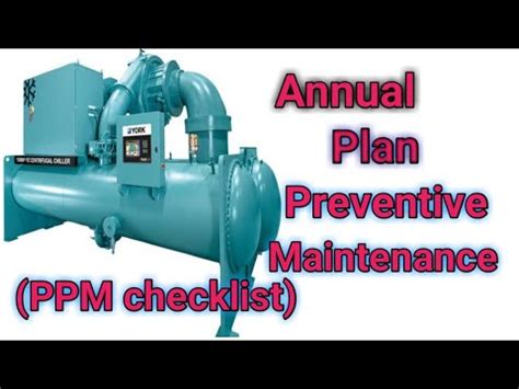 Anual PPM Service Checklist Plan Preventive Maintenance HVACguideline