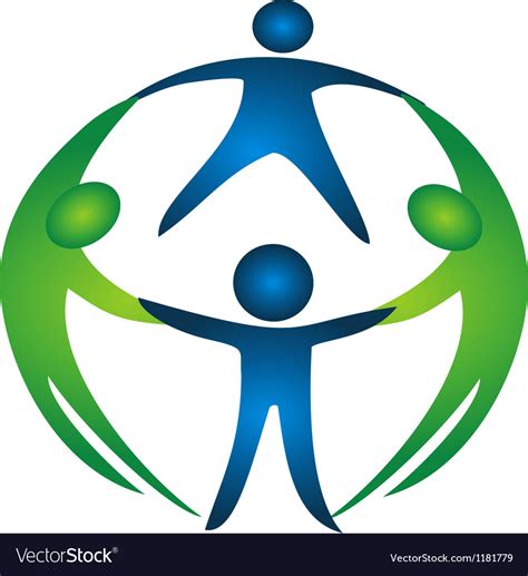 Group Of Teamwork Logo Royalty Free Vector Image