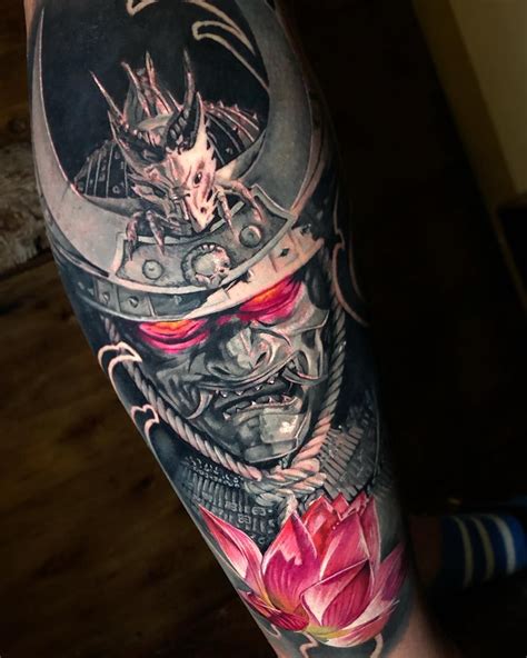 Samurai Mask tattoo by Guillermo Moreno | Tatuaggi giapponesi ...