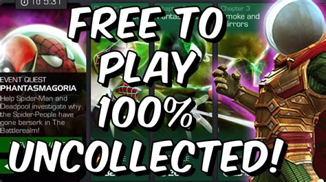 100 Free To Play Uncollected Phantasmagoria Spider Man And Mysterio Marvel Contest Of