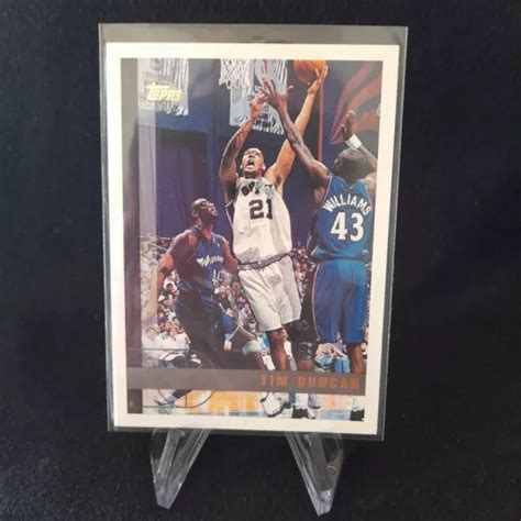 Topps Tim Duncan Rc Rookie San Antonio Spurs