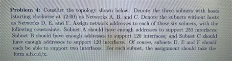 Solved Problem Consider The Topology Shown Below Denote Chegg