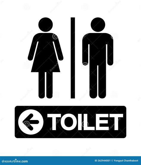 Toilet Symbol Sign Vector Illustration Isolate On White Background