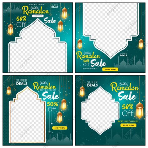 Gambar Banner Penjualan Media Sosial Ramadan Kareem Dengan Ramadhan ...