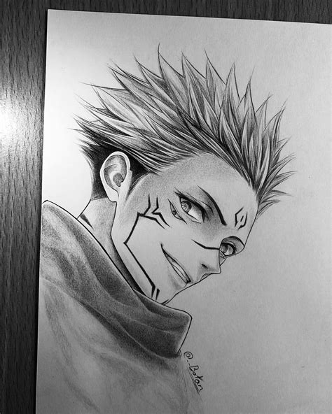 Sukuna Pencil Drawing