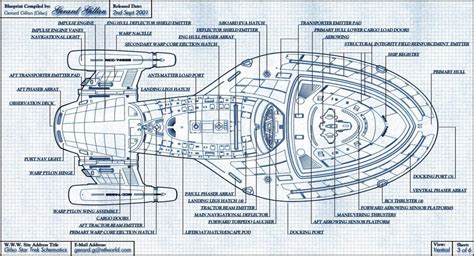 Starfleet ships — janetfraiser: Schematics for the U.S.S. Voyager ...