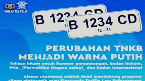 Plat Nomor Kendaraan Warna Dasar Putih Di Sampang Mulai Diberlakukan