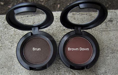 Mac Brown Down And Brun Eyeshadows Swatches