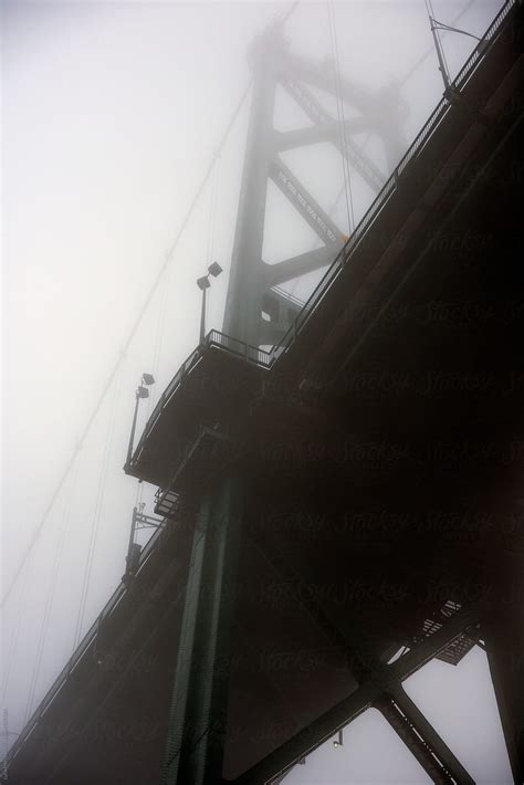 Lions Gate Bridge In A Foggy Day Del Colaborador De Stocksy Sky Blue