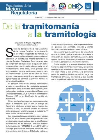 De la tramitomanía a la tramitología by Organismo de Mejora Regulatoria