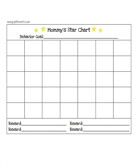 Printable Reward Chart Template