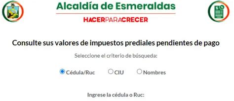 Impuesto Predial Esmeraldas Ecu