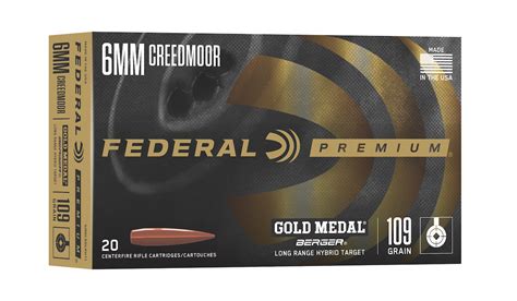 NEW From Federal: Gold Medal Berger 6mm Creedmoor