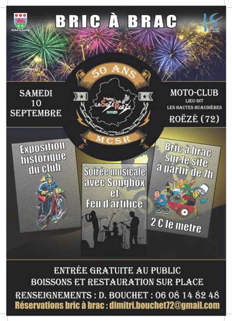 Ans Moto Club La Suze Ro Z Bric Brac Exposition Soir E