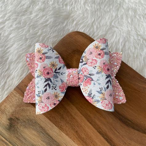 Spring Pattern Bows Young Child Hair Bow Ts For Her Etsy