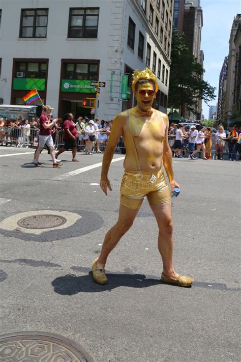 LGBT Pride Parade Participant in New York City Editorial Stock Photo ...