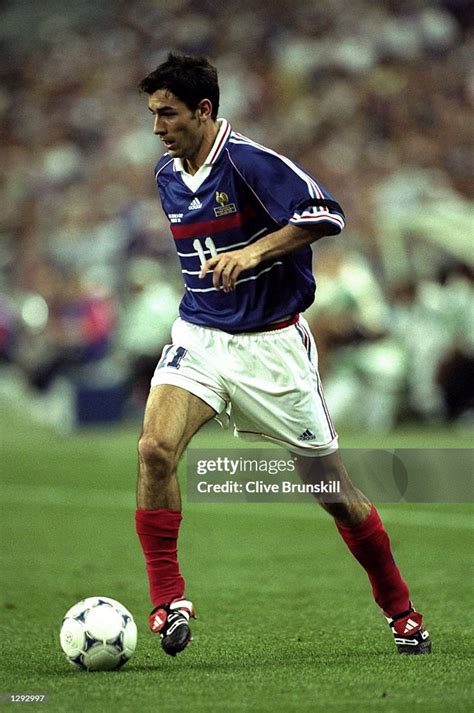 Robert Pires of France on the ball during the World Cup group C game ...