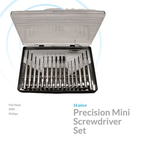 Precision 16-Piece Mini Screwdriver Kit | FindPigtails.com