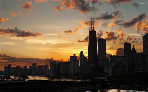 Chicago Sunset Wallpapers - 4k, HD Chicago Sunset Backgrounds on ...