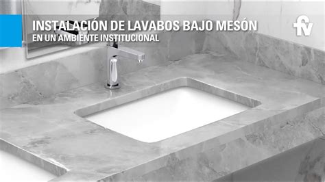 Instalación de lavabos bajo mesón FV YouTube