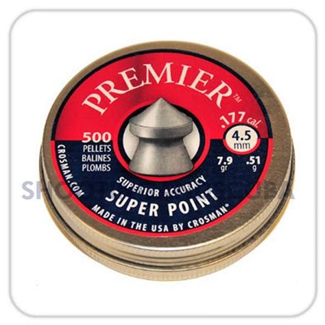 Crosman Premier Super Point Airgun Pellets Mm Tin Of From