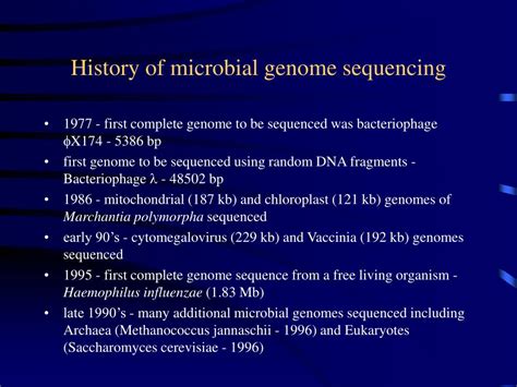 Ppt Microbial Genomes Powerpoint Presentation Free Download Id88315