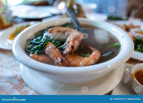 Filipino Traditional Food Shrimp Sinigang Stock Photo Image Of